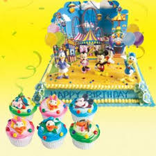 Ok na din sa presyo nila. Goldilocks Mickey And Friends Birthday Package One 12 X16 Mocha Cake 30 Pieces Decorated Chocolate Cupcakes P3 000 Facebook