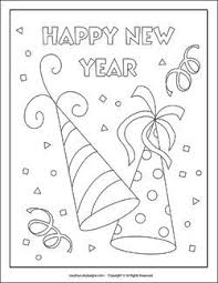 New Years Coloring Pages New Years Eve Coloring Sheets Party Hats New Year Coloring Pages New Year S Eve Crafts Kids New Years Eve