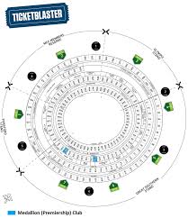 medallion club seating mcg ticketblaster