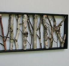 Real Birch Tree Wall Art Urban Rustic Home Decor Birch Wall Hanging Black And White Open Art Rustic Art Shabby Rustic House Rustic Home Decor Urban Rustic