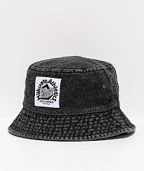 Milkcrate Black Washed Denim Bucket Hat Zumiez Bucket Hat Fashion Outfits With Hats Denim Wash