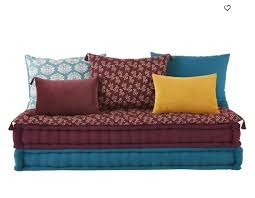 banquette 3 places claudia en coton multicolore banquette maisons du monde meubles maison loisirs ventes pas cher com bunt bank polsterbank