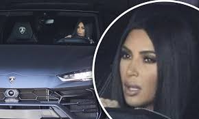 Kim kardashian shared two stunning throwback snaps from two decades ago with her instagram followers on tuesday. Kim Kardashian Keeps Her Look Sleek As She Makes A Quick Exit From The Studio In Her 200 000 Lambo Daily Mail Online