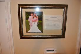 Marriage License In A Frame With Wedding Picture Marriage Records Marriage Certificate Display Marriage