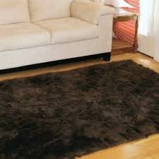 Flokati Faux Fur Rugs 5 X 7 Chocolate For Sale Online Ebay