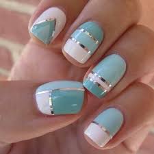 Pastel color block nail design over. A Collection Of Nail Designs 2014 Be Modish