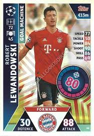 Bawarczycy ostateczne wygrali 5:2, a robert lewandowski zdobył gola i zaliczył asystę. 88 Robert Lewandowski Goal Machine Fc Bayern Munchen Champio Football Cards Direct