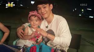 Exo react realizing their girlfriend would make. Chen With Baby Daeul