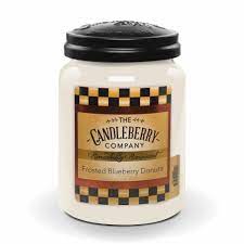 Free delivery for many products! Frosted Blueberry Donuts 26 Oz Jar Scented Candle By Candleberry The Candleberry Candle Company