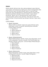 Majas perbandingan, sebab majas simile membandingkan antara dua hal yang berbeda dalam satu kalimat. Contoh Majas Perbandingan Simile 1001 Contoh Majas