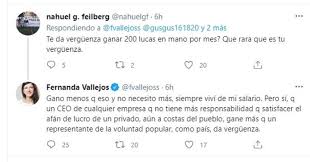See the complete profile on linkedin and discover fernanda. Controversial Defense Of Fernanda Vallejos To The 40 Increase In Salaries In Congress They Were Ashamed The Limited Times