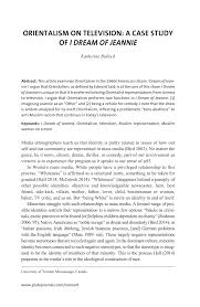 PDF) Orientalism on Television: A Case Study of I Dream of Jeannie