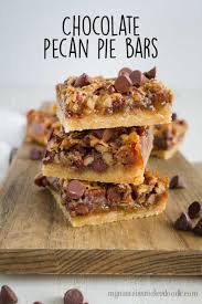 Chocolate Pecan Pie Bars Recipe By My Name Is Snickerdoodle Recipe Pecan Pie Bars Pecan Pie Bars Recipe Chocolate Chip Pecan Pie