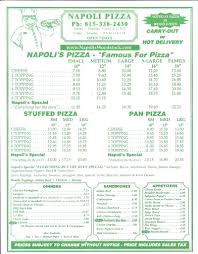 At tony's napoli, we're known for our fresh, homemade pizza pies from traditional cheese and pepperoni to specialty options including chicken fajita, taco & veggie. Napoli Pizza Place Menu Menu For Napoli Pizza Place Woodstock Woodstock