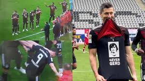 We did not find results for: Lewandowski S Arranged Celebration For Equalling Muller S Record