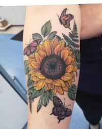 46 Amazing Sunflower Tattoo Ideas You Want To Try These Trendy Tattoo Ideas Ideas Would Gain You Amazing Comp Sunflower Tattoos Sunflower Tattoo Trendy Tattoos
