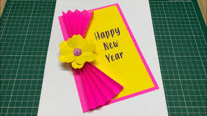 Choose a piece of lightweight cardstock in your desired colour. Download How To Make New Year Greeting Card Happy New Yea
