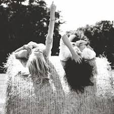 Image result for friends sitting on hay bales