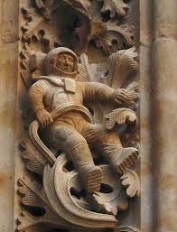 Astronaut Carving On Salamanca Cathedral Wall Ancient Astronaut Ancient Aliens Alien