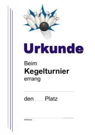 Jedes kind träumt an einem unvergesslichen kindergeburtstag. Urkunde Kegeln Kegelturnier Mit Streifen Pdf Vorlage Zum Ausdrucken