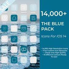 Blue App Icons Aesthetic App Icons Windy App Elements Etsy App Icon Minimalist Iphone App Icon Design