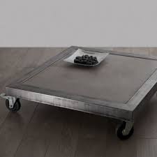 table basse acier brut et beton poli http www initialdeco fr table basse acier table basse beton table basse