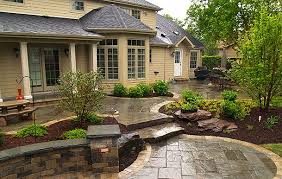 Unilock Front Yard Backyard Patio Patio Design Concrete Patio