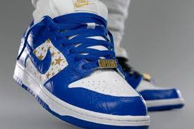 Stay tuned while we wait for more details. On Foot Look The Supreme X Nike Sb Dunk Low Hyper Blue Sneaker Freaker