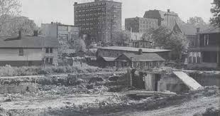 1960 Woodfin Street Clearing For Clyde Savings And Loan Now Hometrust Bank Best Western Central And Th Vintage Asheville Asheville Asheville North Carolina