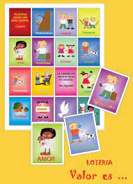 Loteria De Valores Para Ninos Para Imprimir Imagui Education School Fun Education And Training
