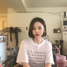 이년서랑 ミディアム前下がりボブ ボブ 韓国のショートヘア