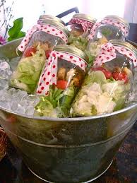 Cute Idea For Salad At Party Or Picnic Recipes Individual Salads Food