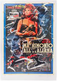 Софи лорен, марчелло мастроянни, альдо пульизи и др. Mimmo Rotella 1918 2006 Matrimonio All Italiana