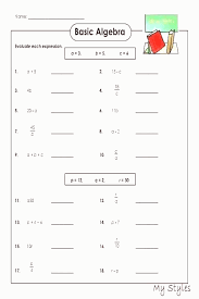 A widely used program for opening. 23 Basic Algebra Worksheets Pdf Beginning Algebra Worksheets Openlayers