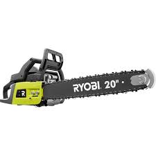 Ryobi 20 In 50 Cc 2 Cycle Gas Chainsaw With Heavy Duty Case Ry5020 Gas Chainsaw Chainsaw 50cc