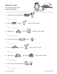 Hope you can use them. Restaurant Menu Math Worksheets Template Library