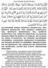 Doa Sholat Dhuha