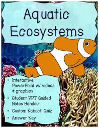Aquatic Ecosystems Powerpoint Student Notes Kahoot Aquatic Ecosystem Interactive Powerpoint Ecosystems