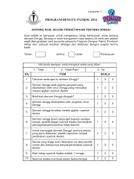 Keselamatan kesehatan kerja ( k3 ) adalah upaya perlindungan yang ditujukan agar tenaga kerja dan orang lainnya ditempat kerja/perusahaan selalu dalam keadaan selamat dan sehat, serta agar setiap sumber produksi dapat digunakan secara aman dan efisien kepmenaker nomor 463/men/1993. Borang Soal Selidik Denggi