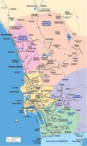 North County San Diego Map Map Of North San Diego County California Usa