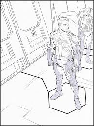 Capitana Marvel Para Colorear