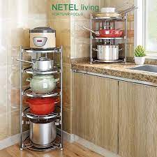 Maybe you would like to learn more about one of these? Pan Organizer Rack 2 3 4 5 Layers Cookware Pot Rack For Kitchen Organization Shelf 304 Stainless Steel Storage Rack Storage Holders Racks Aliexpress