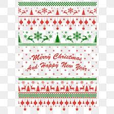 Borders For Christmas New Year Or Design Sweater Ornaments For Scandinavian Pattern Vector Illustration Christmas Sweater Pattern Png And Vector With Transp