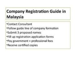 Company Registration Malaysia Malaysia Registration Certified Copy