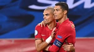 One of the most famous portugal home jerseys of recent times was the euro 2004 jersey. Pepe Hails Cristiano Ronaldo