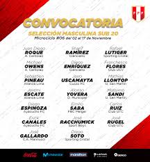 Se amplía la convocatoria de perú para la copa américa. Seleccion Peruana On Twitter Estos Son Los Jugadores Convocados Por El Profesor Carlos Silvestri Para El Sexto Microciclo De La Seleccionperu Sub 20 Quienes Trabajaran Del 02 A 17 De