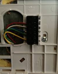 I began by stripping a couple of inches of the brown outer wire sheath to expose the 5 individual color coded wires within. Help With Wiring A Vintage 4 Wire Honeywell Thermostat Doityourself Com Community Forums