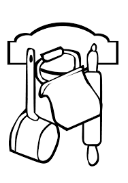 You can find more kitchen utensils clip arts free in our search box. Kitchen Tools Coloring Page Novocom Top