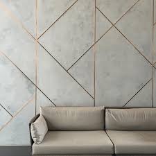 Novacolor Marmorino Plaster With Brushed Copper Inlays More Wall Cladding Interior Walls Modern Interior