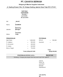 10 Contoh Slip Gaji Yang Paling Terkenal Pada Tahun 2019